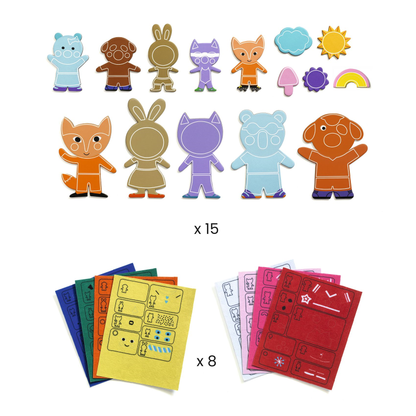 MAGNETS DIY - Funky family