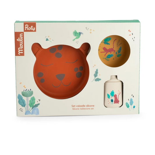 Set vaisselle silicone - La forêt Mawa