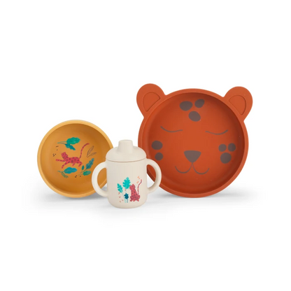 Set vaisselle silicone - La forêt Mawa