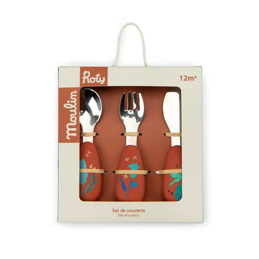 Set couverts silicone - La forêt Mawa