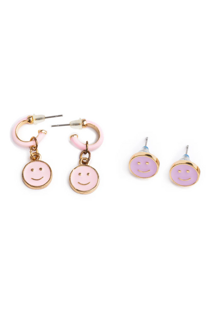 Boutique Chic all Smiles Earrings (2 pairs)