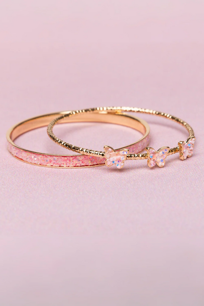 Boutique Chic Butterfly Bangle Set (2 pcs)