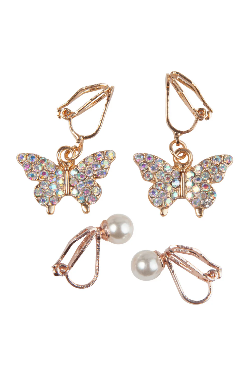 Boutique Butterfly Clip-on Earrings (2 pairs)