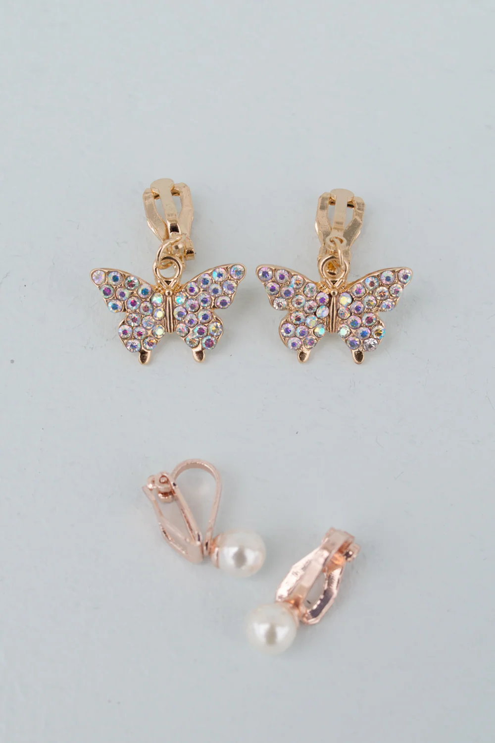Boutique Butterfly Clip-on Earrings (2 pairs)