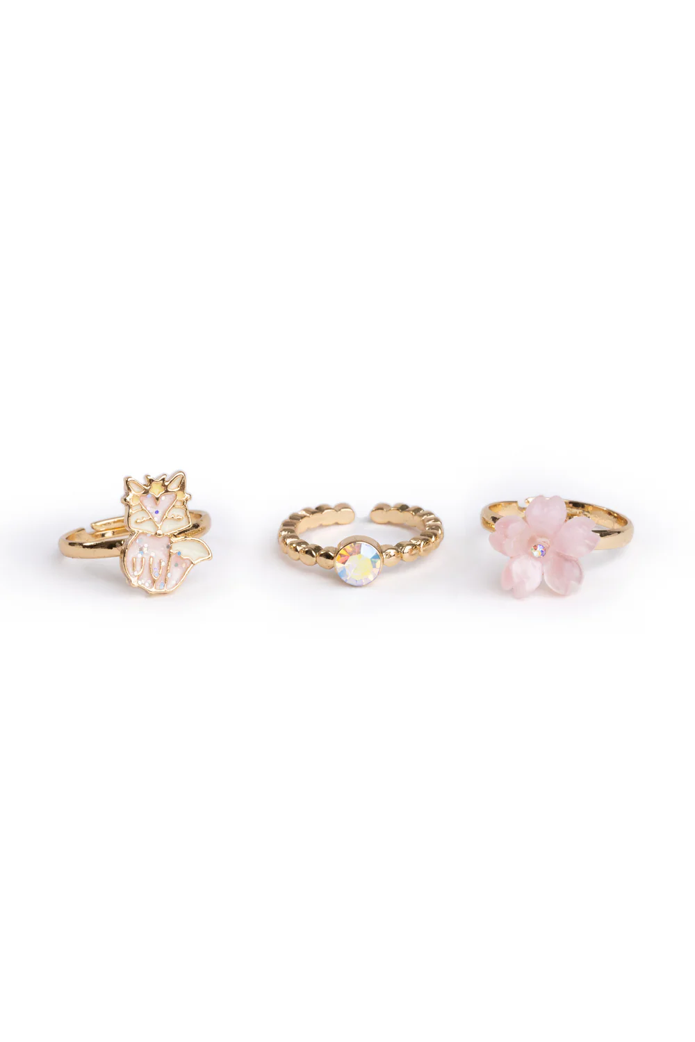 Boutique Foxy Floral Ring Set (3 pcs)