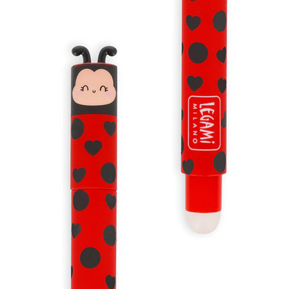 STYLO À ENCRE GEL EFFAÇABLE - LADYBUG