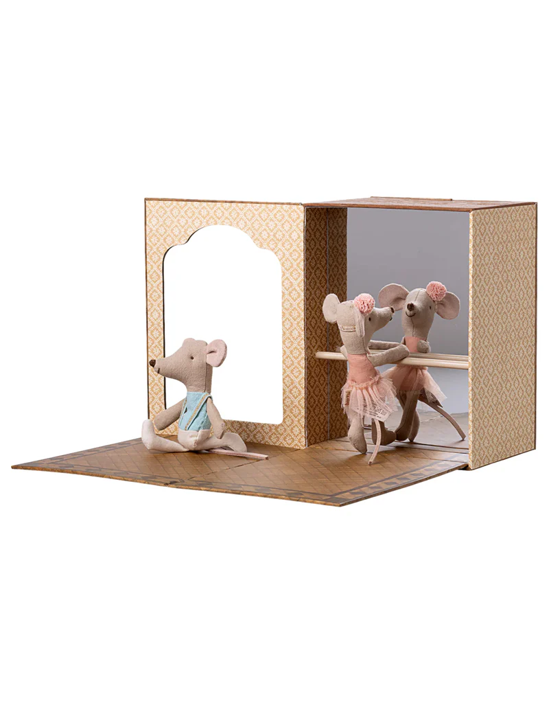 Studio de danse avec Petite sœur et Petit frère Souris