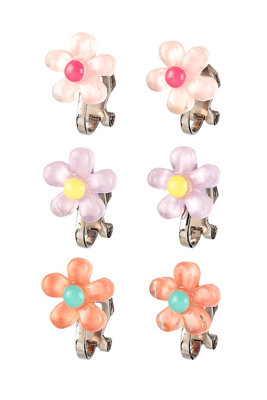 Boucles d'oreilles à clips - 3 paires