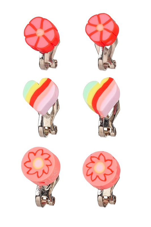 Boucles d'oreille à clips Hyke - 3 paires