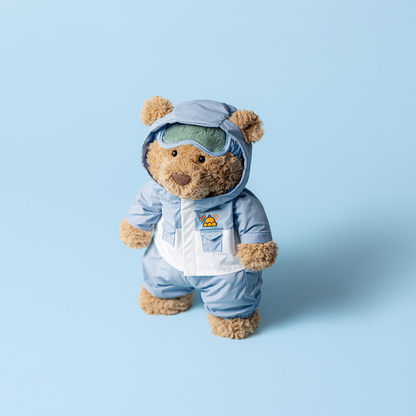Bartholomew Bear 'Snow Suit' - 26cm x 12cm x 8cm