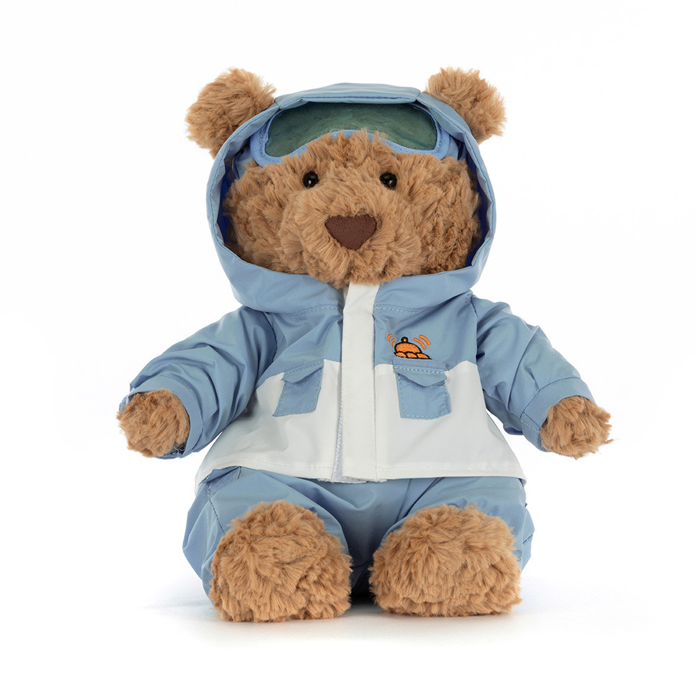 Bartholomew Bear 'Snow Suit' - 26cm x 12cm x 8cm