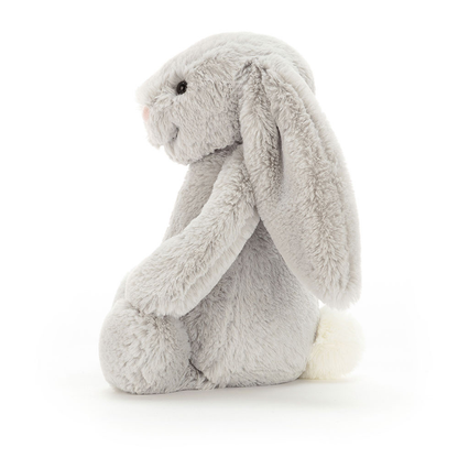 Bashful Silver Bunny Original (Medium) - 31cm x 12cm x 9cm