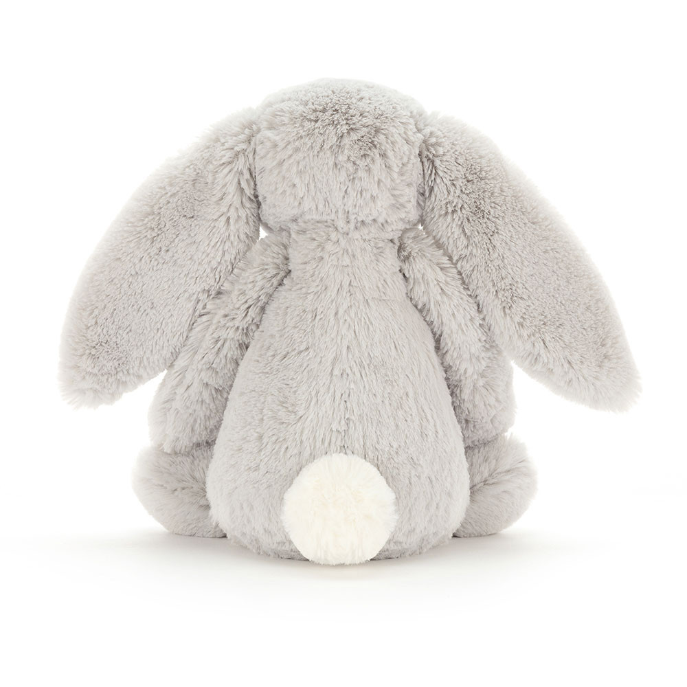 Bashful Silver Bunny Original (Medium) - 31cm x 12cm x 9cm