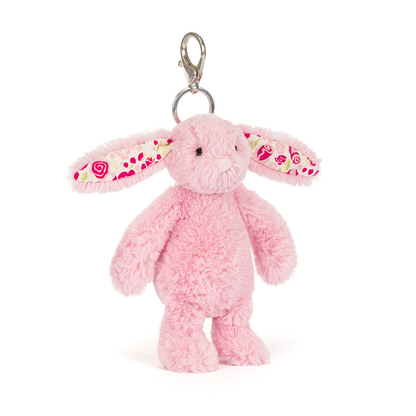 Blushkin Blossom Bunny Bag Charm - 18cm x 5cm x 4cm
