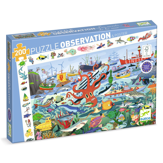 PUZZLE OBSERVATION - Les secrets de la mer - 200 pcs