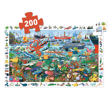 PUZZLE OBSERVATION - Les secrets de la mer - 200 pcs