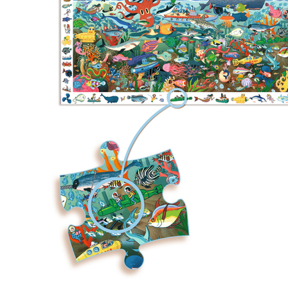 PUZZLE OBSERVATION - Les secrets de la mer - 200 pcs