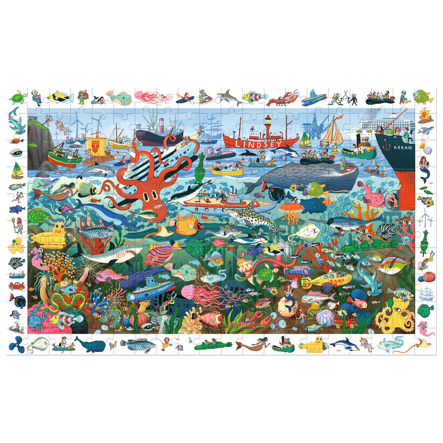 PUZZLE OBSERVATION - Les secrets de la mer - 200 pcs