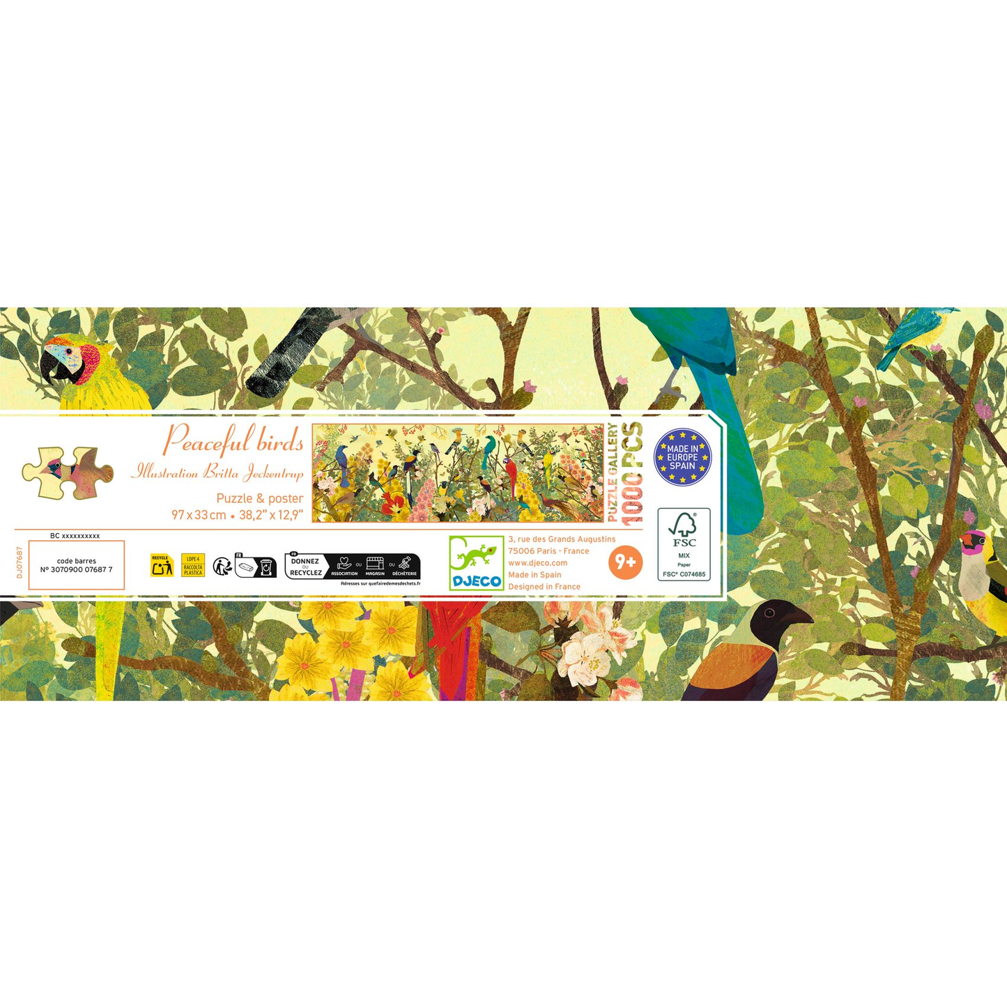 PUZZLE GALLERY - Peaceful birds - 1000 pcs