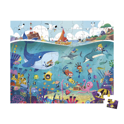 PUZZLE LES FONDS MARINS - 100 pièces
