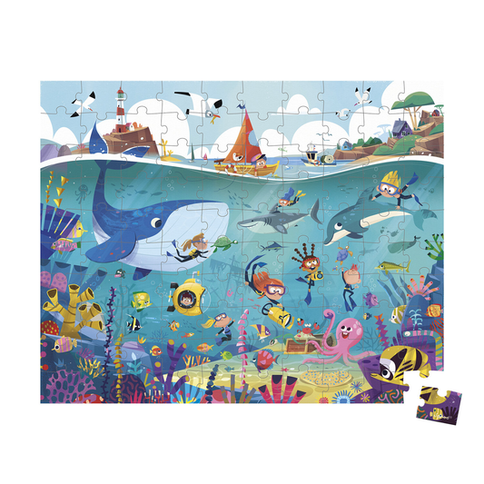 PUZZLE LES FONDS MARINS - 100 pièces