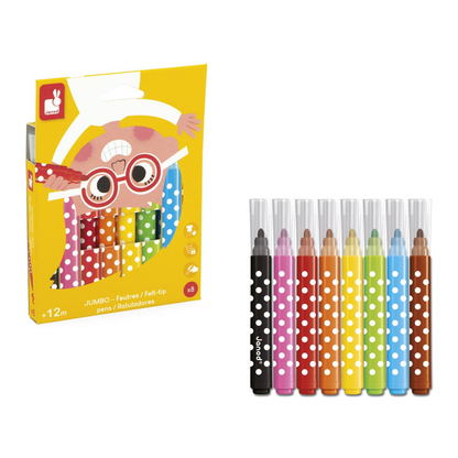 FEUTRES JUMBO X8
