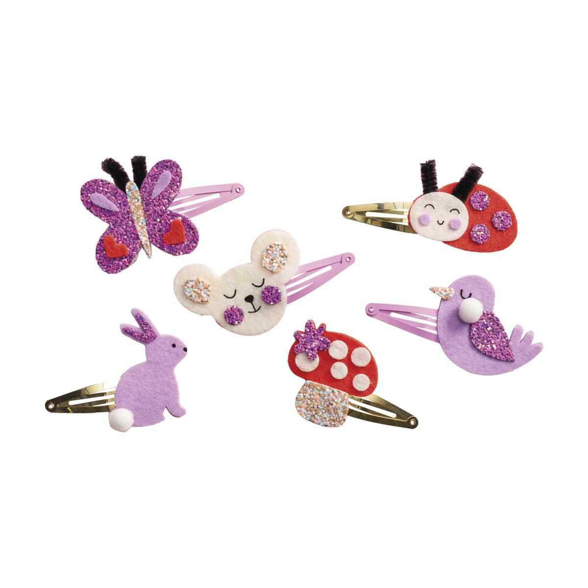 6 BARRETTES A CREER - FLOWER GARDEN