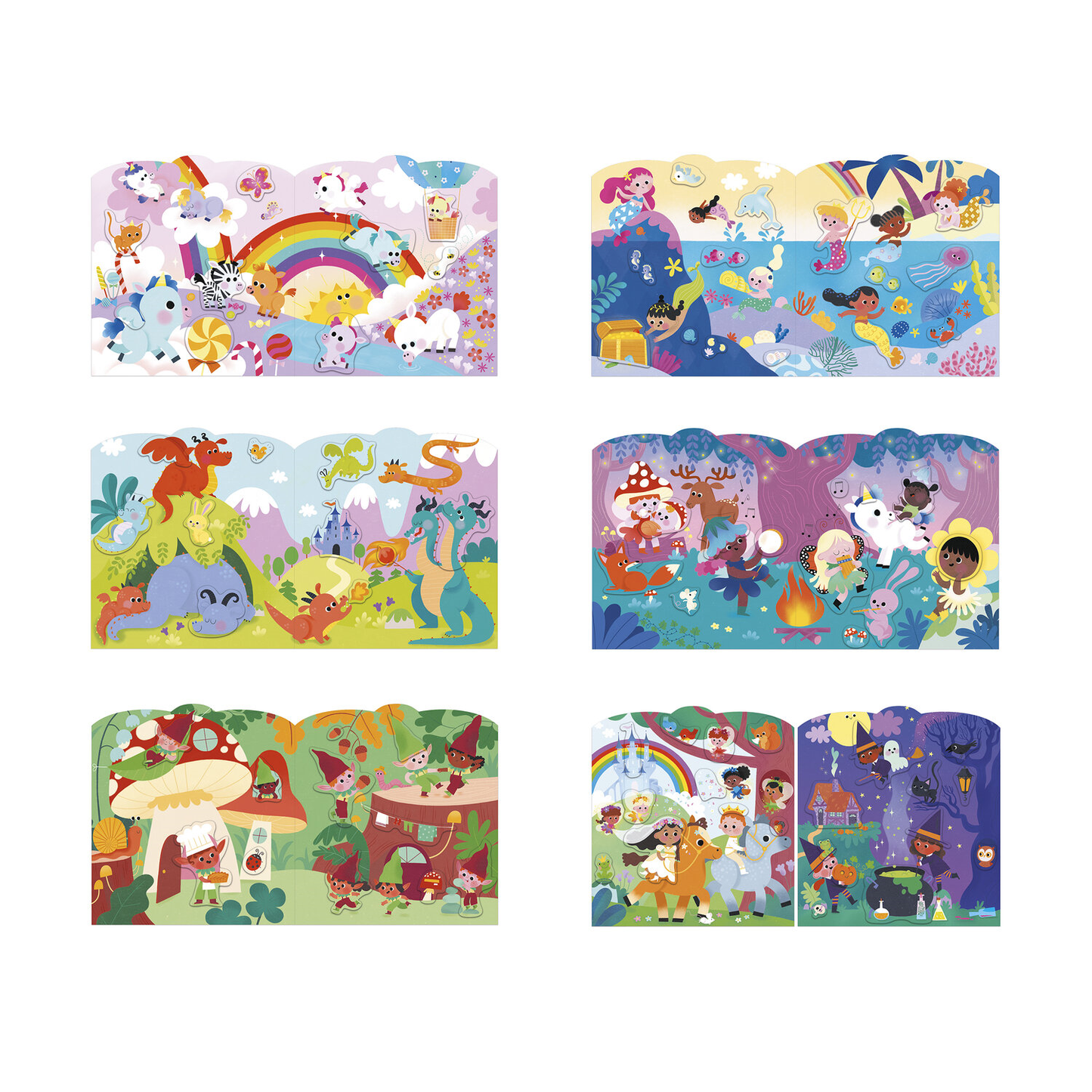 CAHIER DE STICKERS - PAYS MAGIQUES
