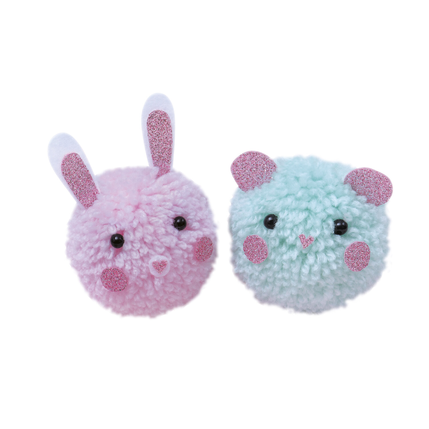 2 PETITS ANIMAUX POMPONS A CREER