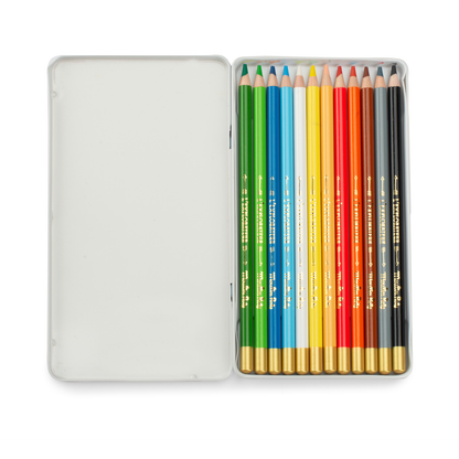 12 crayons de couleurs - L'Explorateur - Le Jardin du Moulin