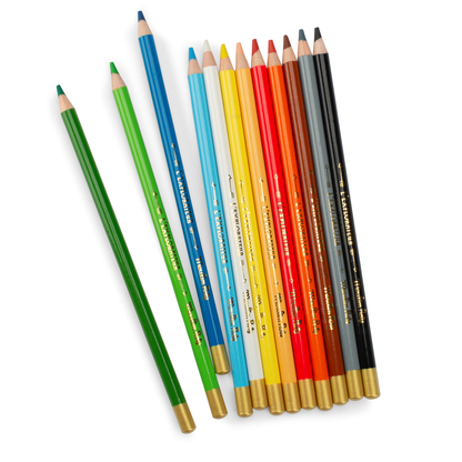 12 crayons de couleurs - L'Explorateur - Le Jardin du Moulin