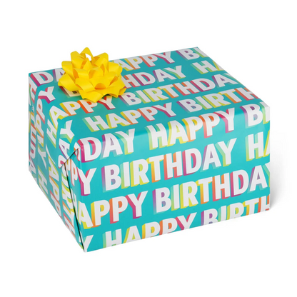 WRAPPING PAPER - PAPIER CADEAU - HAPPY BIRTHDAY