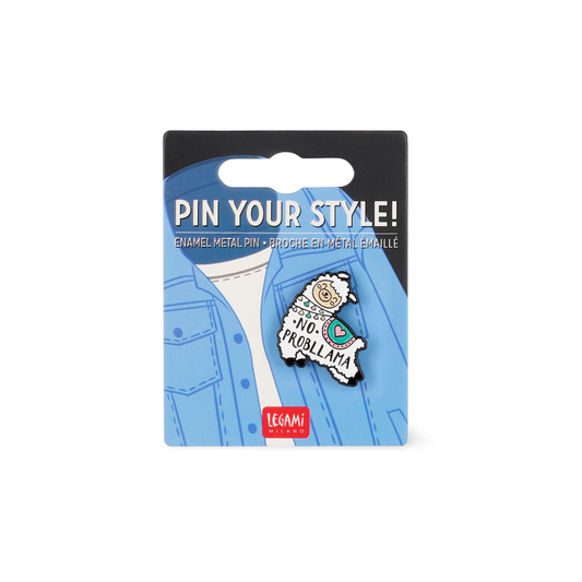 PIN YOUR STYLE! - BROCHE EN MÉTAL ÉMAILLÉ - Lama