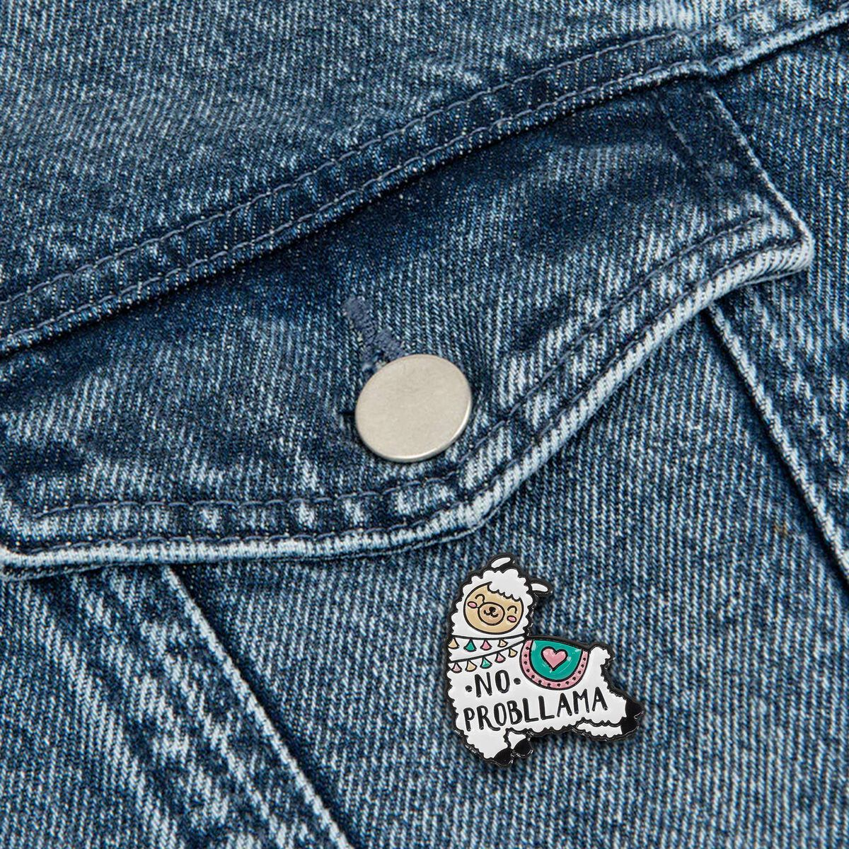 PIN YOUR STYLE! - BROCHE EN MÉTAL ÉMAILLÉ - Lama