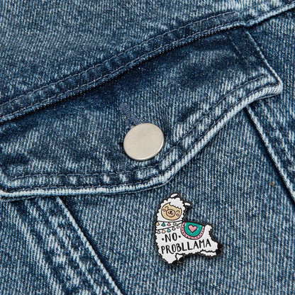 PIN YOUR STYLE! - BROCHE EN MÉTAL ÉMAILLÉ - Lama