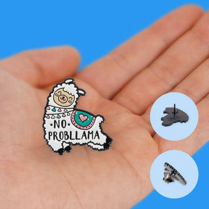 PIN YOUR STYLE! - BROCHE EN MÉTAL ÉMAILLÉ - Lama