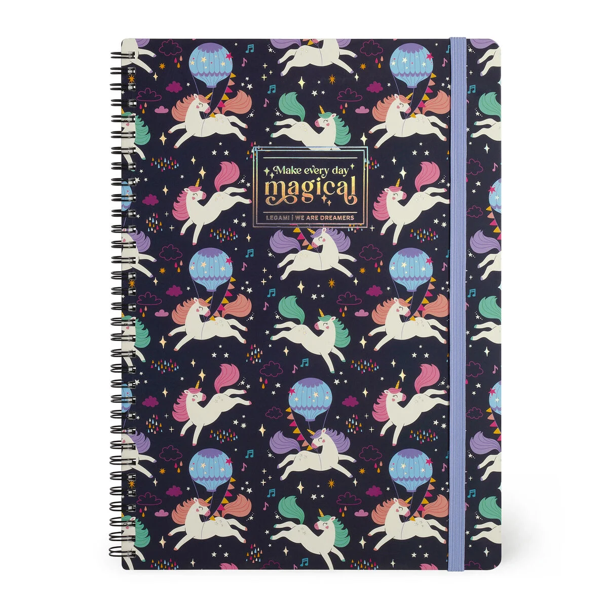 SPIRAL-BOUND NOTEBOOK - CAHIER LIGNÉ À SPIRALE - UNICORN