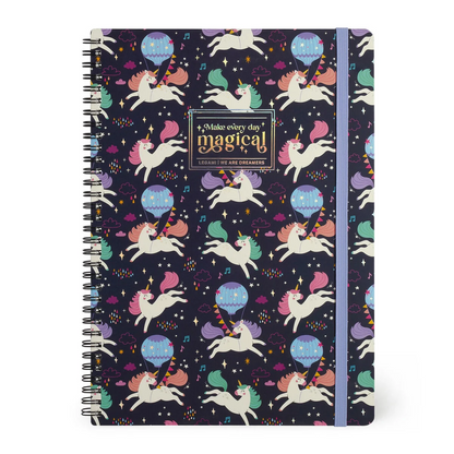 SPIRAL-BOUND NOTEBOOK - CAHIER LIGNÉ À SPIRALE - UNICORN