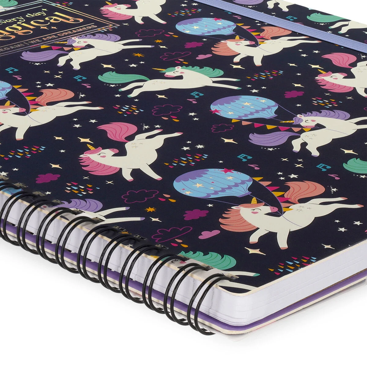 SPIRAL-BOUND NOTEBOOK - CAHIER LIGNÉ À SPIRALE - UNICORN