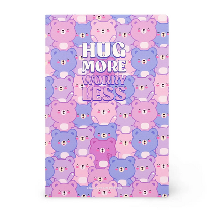 QUADERNO - CAHIER LIGNE' - TEDDY BEAR - LILAC - Format A5