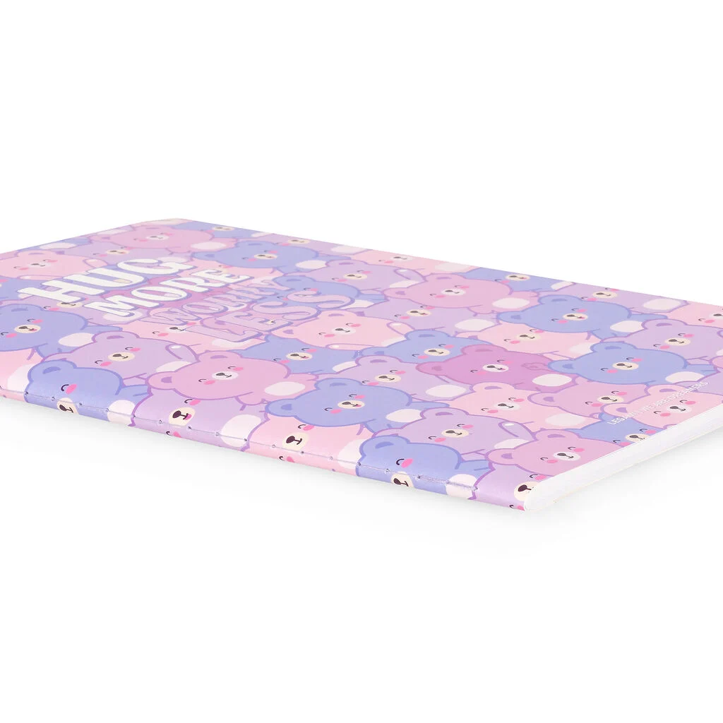 QUADERNO - CAHIER LIGNE' - TEDDY BEAR - LILAC - Format A5