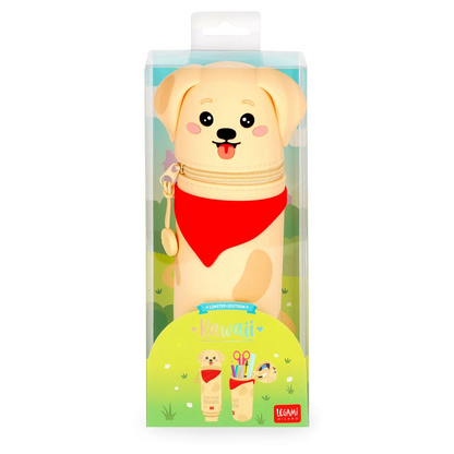 2-IN-1 SILICONE PENCIL CASE - KAWAII - GOLDEN