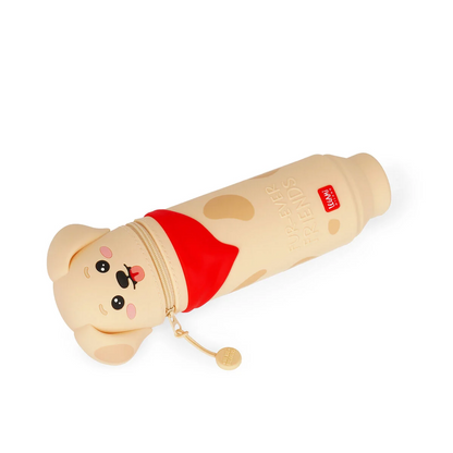 2-IN-1 SILICONE PENCIL CASE - KAWAII - GOLDEN