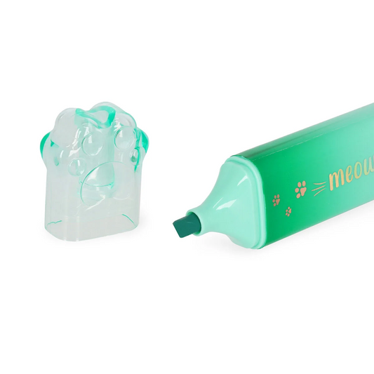 MEOW HIGHLIGHTERS - SURLIGNEUR VERT - KITTY