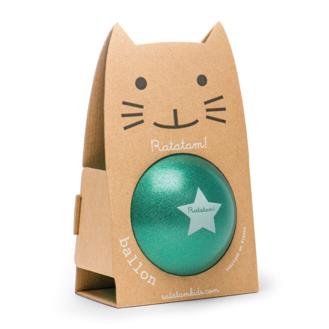 Ballon pailleté Vert 15cm