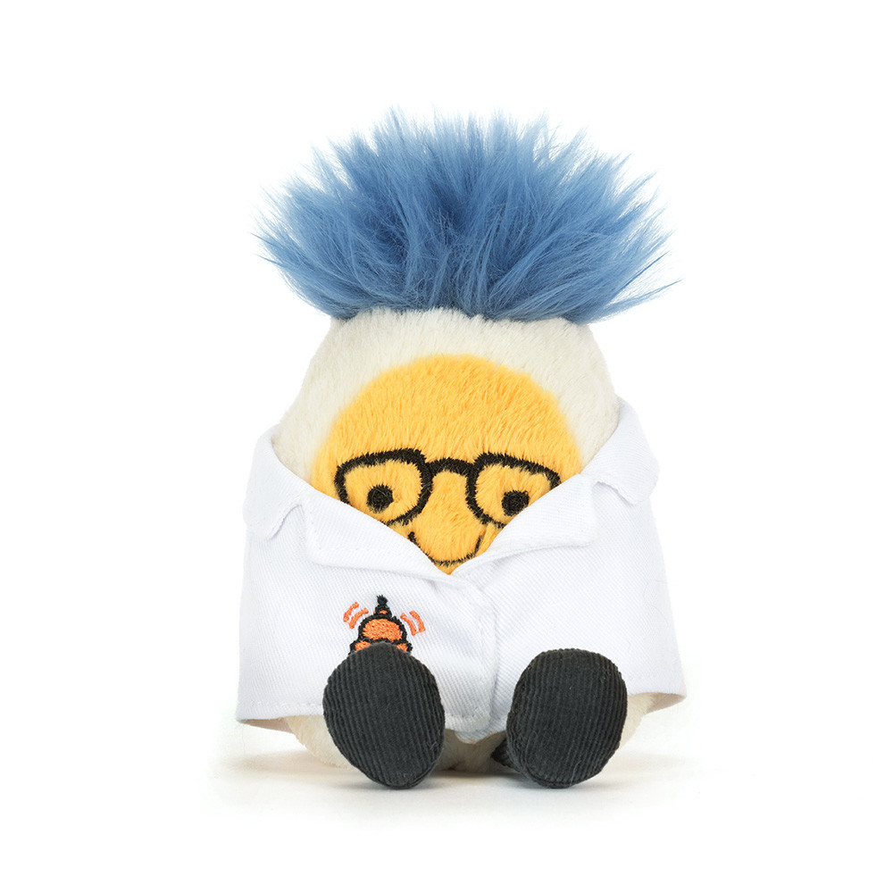 Amuseables Boiled Egg Scientist Outfit - 14cm x 9cm x 4cm