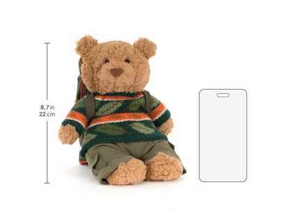 Bartholomew Bear Hiking Outfit - 26cm x 12cm x 8cm