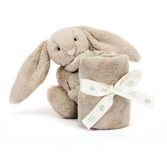 Bashful Beige Bunny Soother - 15cm x 34cm x 34cm