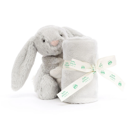 Bashful Silver Bunny Soother - 15cm x 34cm x 34cm