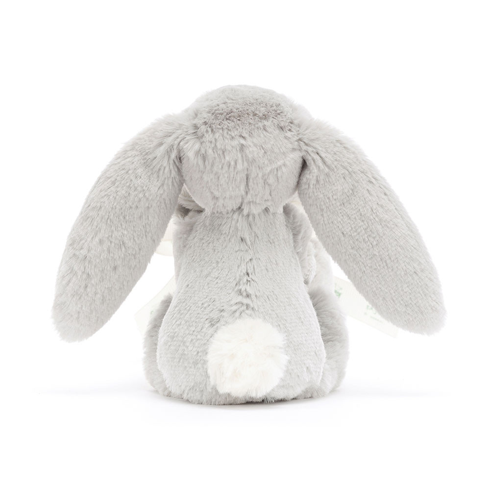 Bashful Silver Bunny Soother - 15cm x 34cm x 34cm
